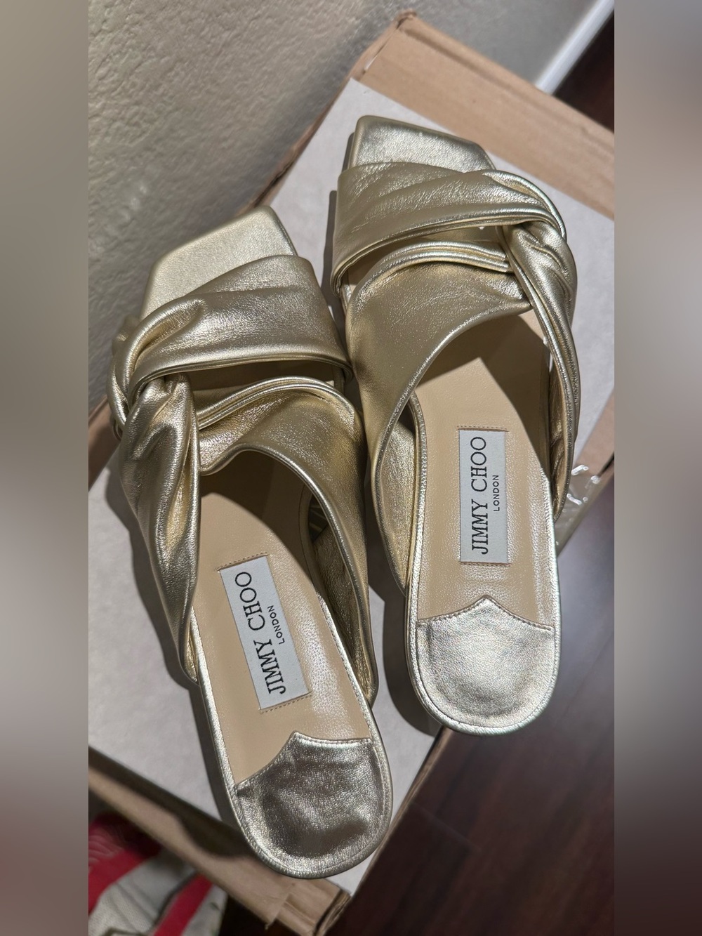 Jimmy Choo Narisa Flat Chanpagne